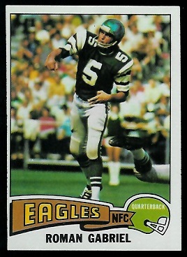 Roman Gabriel 1975 Topps football card