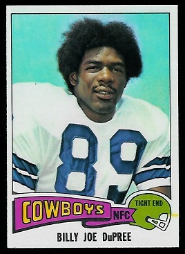 Billy Joe DuPree 1975 Topps football card