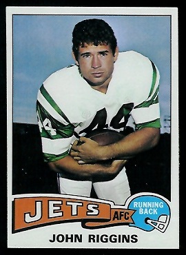 John Riggins 1975 Topps football card John Riggins 1975 Topps football card
