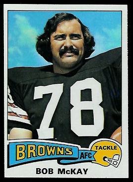 Bob McKay 1975 Topps football card