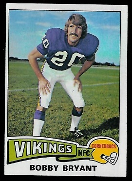 Bobby Bryant 1975 Topps football card