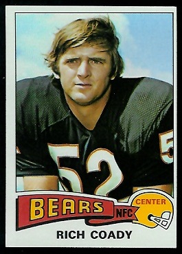 Rich Coady 1975 Topps football card