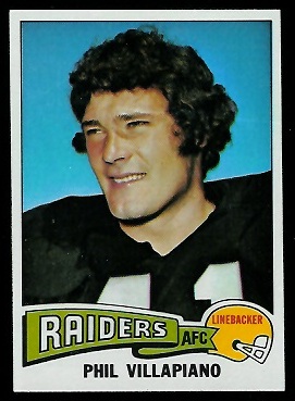 Phil Villapiano 1975 Topps football card