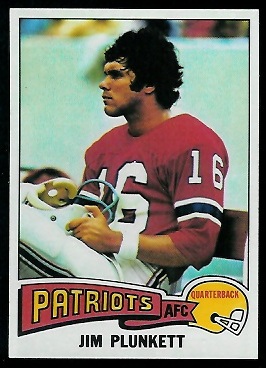 Jim Plunkett 1975 Topps football card Jim Plunkett 1975 Topps football card