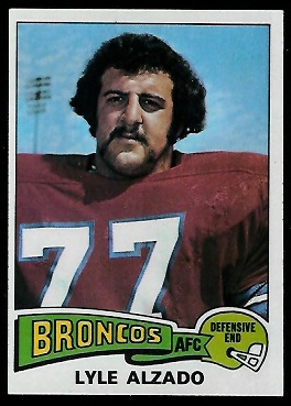 Lyle Alzado 1975 Topps football card