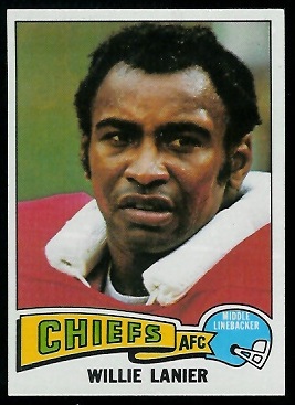 Willie Lanier 1975 Topps football card