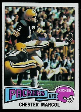 Chester Marcol 1975 Topps football card