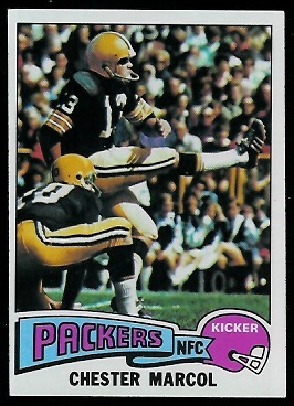 Chester Marcol 1975 Topps football card Chester Marcol 1975 Topps football card