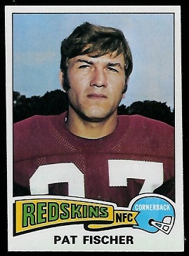 Pat Fischer 1975 Topps football card Pat Fischer 1975 Topps football card