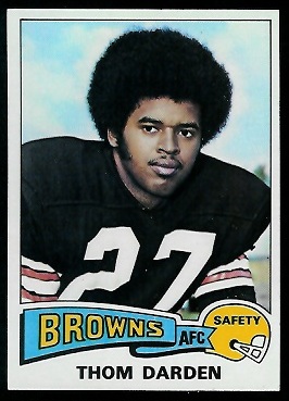 Thom Darden 1975 Topps football card