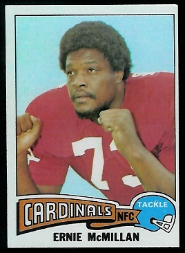 Ernie McMillan 1975 Topps football card