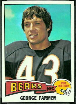 George Farmer 1975 Topps football card