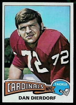 Dan Dierdorf 1975 Topps football card