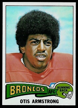 Otis Armstrong 1975 Topps football card