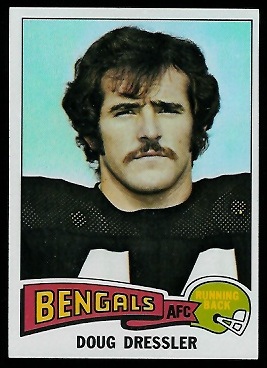 Doug Dressler 1975 Topps football card