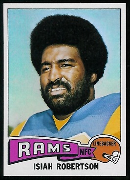 Isiah Robertson 1975 Topps football card