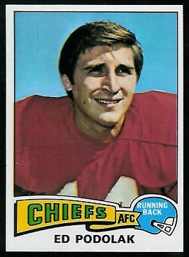 Ed Podolak 1975 Topps football card