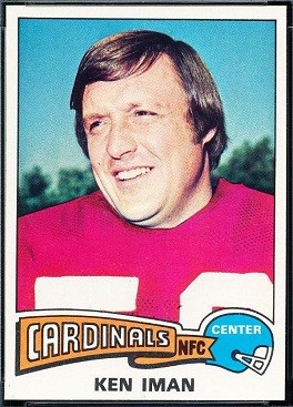 Ken Iman 1975 Topps football card