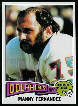 Manny Fernandez 1975 Topps football card