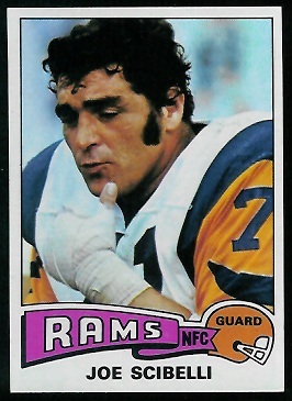 Joe Scibelli 1975 Topps football card