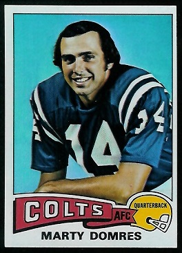 Marty Domres 1975 Topps football card