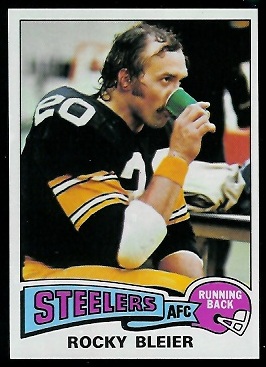 Rocky Bleier 1975 Topps football card Rocky Bleier 1975 Topps football card