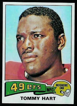 Tommy Hart 1975 Topps football card