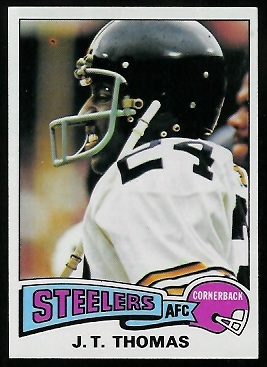 J.T. Thomas 1975 Topps football card