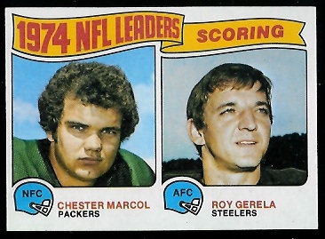 1974 Scoring Leaders 1975 Topps football card