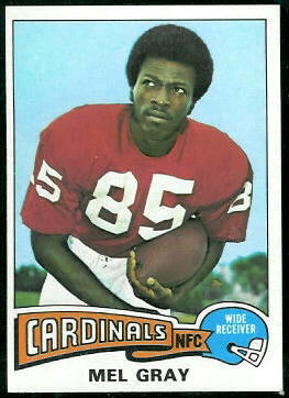 Mel Gray 1975 Topps football card