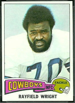 Rayfield Wright 1975 Topps football card