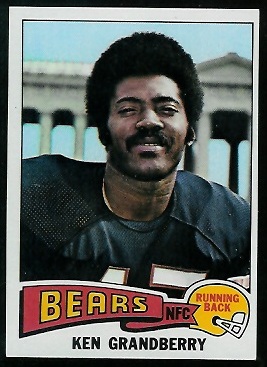 Ken Grandberry 1975 Topps football card