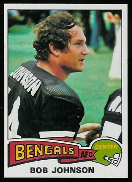 Bob Johnson 1975 Topps football card