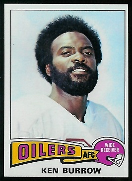 Ken Burrough 1975 Topps football card Ken Burrough 1975 Topps football card