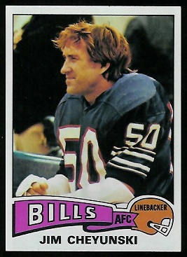 Jim Cheyunski 1975 Topps football card