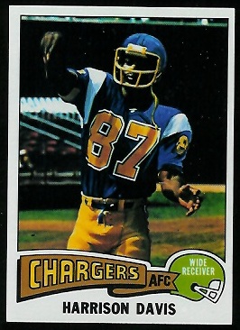 Harrison Davis 1975 Topps football card