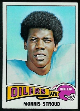 Morris Stroud 1975 Topps football card