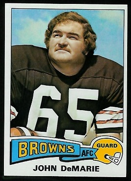 John Demarie 1975 Topps football card