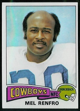 Mel Renfro 1975 Topps football card