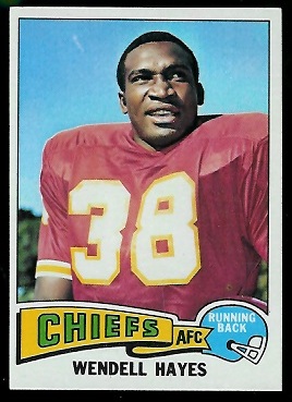 Wendell Hayes 1975 Topps football card