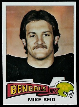 Mike Reid 1975 Topps football card