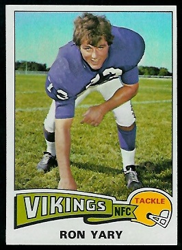 Ron Yary 1975 Topps football card