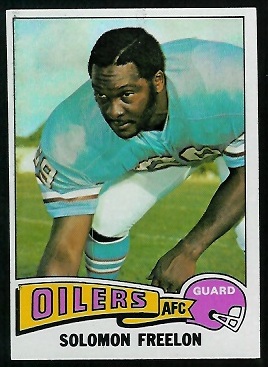 Solomon Freelon 1975 Topps football card