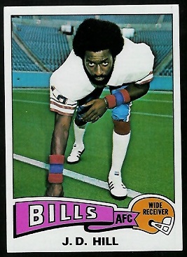 J.D. Hill 1975 Topps football card