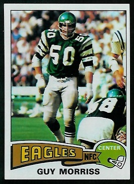 Guy Morriss 1975 Topps football card Guy Morriss 1975 Topps football card