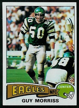 Guy Morriss 1975 Topps football card