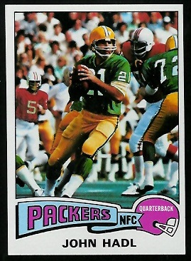 John Hadl 1975 Topps football card