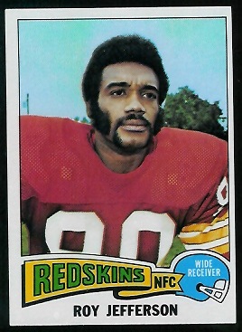 Roy Jefferson 1975 Topps football card