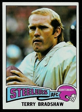 Terry Bradshaw 1975 Topps football card Terry Bradshaw 1975 Topps football card