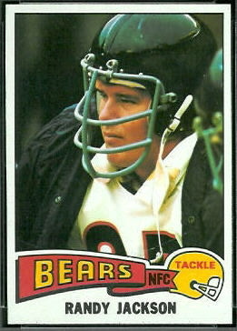 Randy Jackson 1975 Topps football card